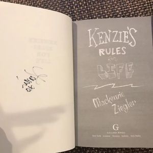 Signed Kenzie Ziegler Book